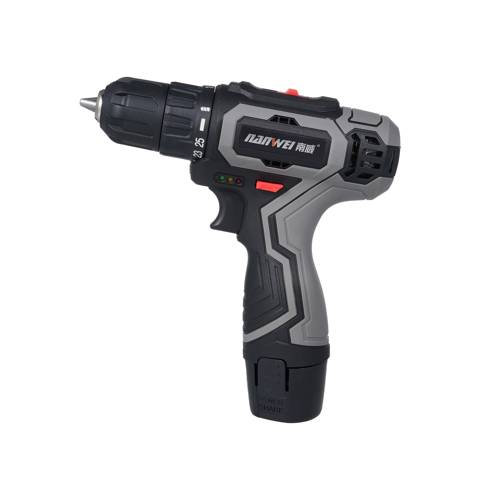 Electric Cordless Drill Sets Electric Drill 25+1 Torque Setting for Home Reconstruction, DIY Handicrafts, Woodworking, Landscaping Work, Car Maintenance 2PCS 16.8V 1500mah Battery,