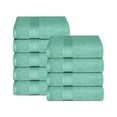 thumbnail image 1 of Lavish Touch 100% Cotton 650 GSM Hydrospun Pack of 72 Wash Towels Jade, 1 of 6