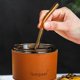 thumbnail image 4 of 400ml Bamboo Joint Glass Cup with Lid and Straw Transparent Bubble Tea Cup Milk white none, 4 of 5