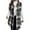 Black A, variant on Enjoytime Jackets for Women Trendy Plaid Print Turndown Collar Sleeveless Outerwear Fall Winter Warm Vests Fashion Casual Mid-Length Coats