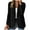 Black, variant on Women One Button Crepe Suit Women