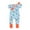 Blue, variant on EnJoCho Spring Outfits for Toddler Boys Girls Baby Sleep Play Pajamas Romper Jumpsuit Printed Clothing Cotton Romper Zip Front Outfits Toddler Trendy Bodysuit Party Wear Home Casual Clothing
