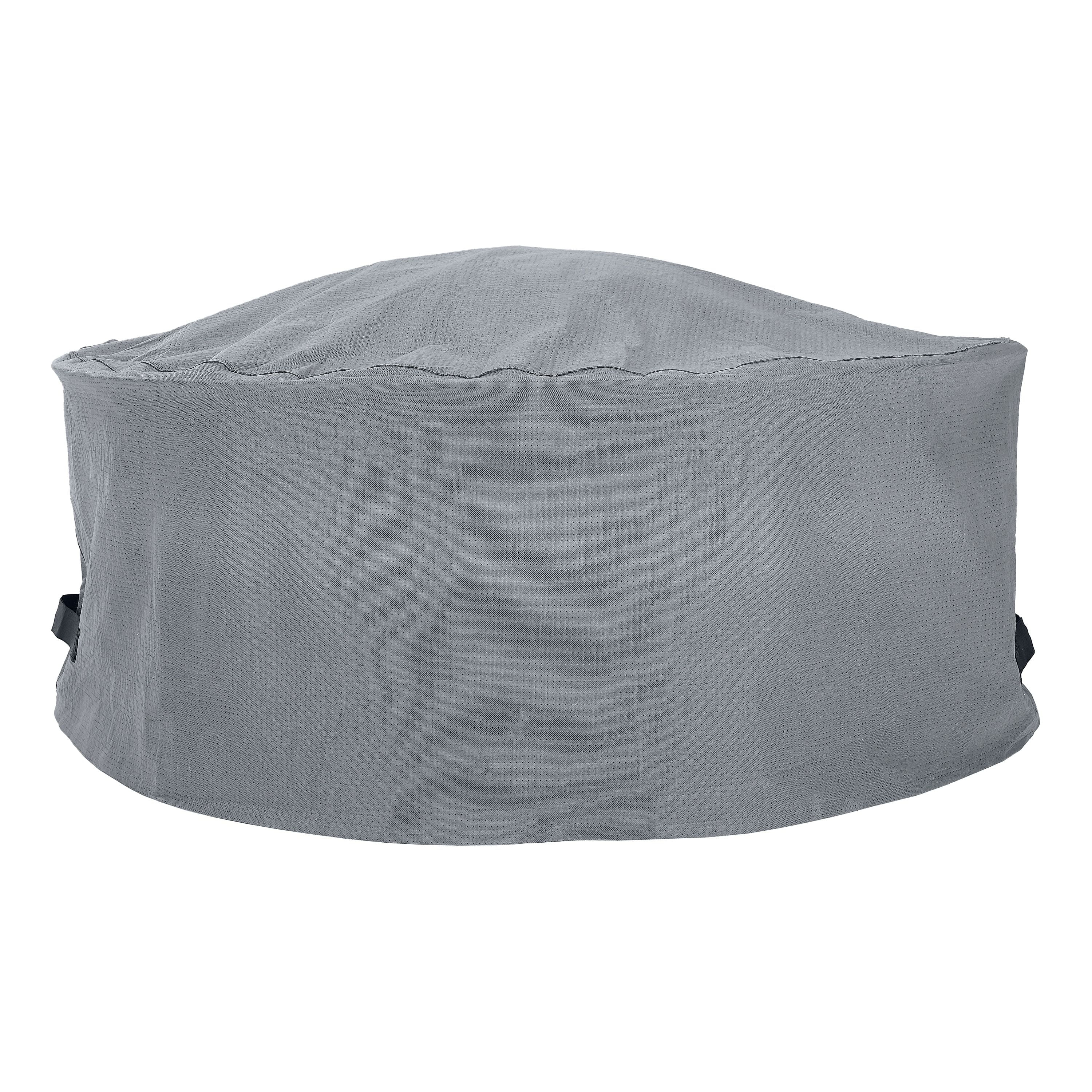 Mainstays Sandell Round Outdoor Fire Pit Table Cover in Gray, Multiple Sizes