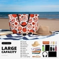 thumbnail image 5 of Wukai Hand Drawn Tomatoes Print Zipper Bag,large Beach Tote Bag,Waterproof Sandproof Bag,Grocery and Picnic Tote Travel Bag, 5 of 5