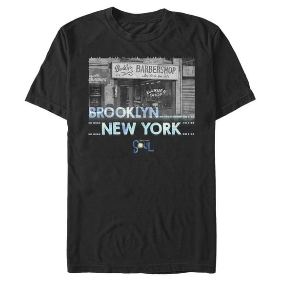 Men's Soul Brooklyn Barber Shop Graphic Tee Black Medium