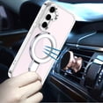 thumbnail image 3 of Case for Samsung Galaxy S26+ / S26 Plus Chrome Hybrid with Rotating Magnetic Circle Ring Stand, Slim Shockproof Hybrid, XPM Phone Cover fit Samsung s26 Plus, Galaxy S26+ [Clear], 3 of 9