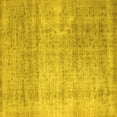 thumbnail image 1 of Ahgly Company Indoor Square Abstract Yellow Contemporary Area Rugs, 6' Square, 1 of 4
