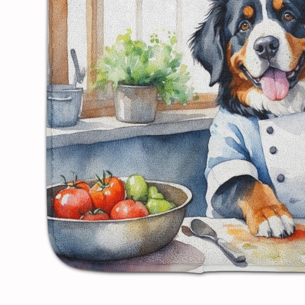 Carolines Treasures DAC6206RUG 19 x 27 in. Bernese Mountain Dog The Chef Memory Foam Kitchen Mat
