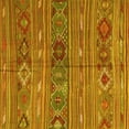 thumbnail image 1 of Ahgly Company Indoor Square Oriental Yellow Traditional Area Rugs, 4' Square, 1 of 4