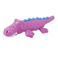 thumbnail image 4 of Juguetes de peluche azules para perros, juguetes chirriantes con forma de cocodrilo y cuerdas, juguete interactivo para masticar para perros pequeños y medianos., 4 of 5