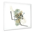 thumbnail image 2 of Designart 'Minimalistic Golden Polka Dots and Ink Mountains' Modern Framed Art Print, 2 of 4