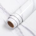 thumbnail image 1 of Width Marble Wallpaper Contact Paper Waterproof Oil-proof Wall Stickers PVC Self Adhesive Kitchen Ambry Countertop Home Decor, 1 of 5
