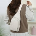 thumbnail image 5 of Men’s Corduroy Crossbody Chest Bag - Multifunctional Shoulder Backpack for Sports, Outdoor & Leisure Activities - Durable & Stylish Messenger Bag for Daily Use, Beige3, 1pc, 5 of 6