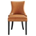 thumbnail image 6 of Side Dining Chair, Rivet Nailhead, Tan, Vegan Leather, Kitchen Cafe Bistro Hospitality Restaurant, Modern Contemporary HB32920, 6 of 8