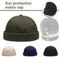 thumbnail image 2 of Men Women Solid Color Skullcap Hat Cap Casual Docker Sailor Brimless Hip Hop L2N3, 2 of 9