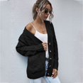 thumbnail image 2 of Cardigan Chandail d'Hiver pour Femmes Manches Longues Ouvert Manteau Tricoté avec Poche, 2 of 7