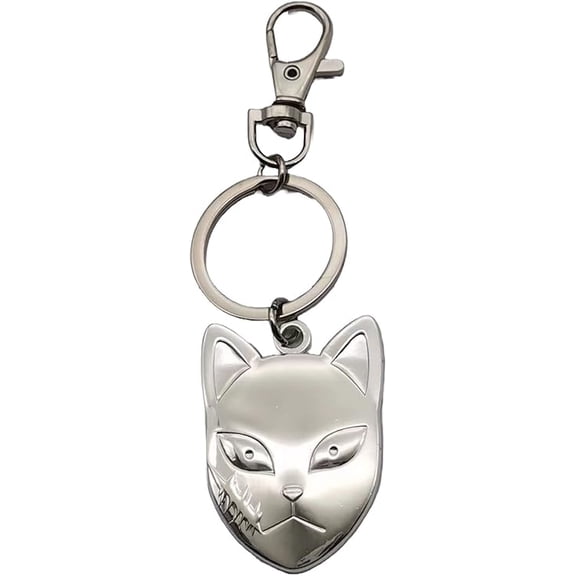 Key Chain - Demon Slayer - Sabito Warding Mask 3D Metal Keychain