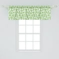 thumbnail image 2 of Ambesonne Aloha Window Valance, Hawaii Jungle Leaves Arcadia, 54" X 18", Lime Green White, 2 of 3