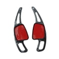 thumbnail image 2 of 2 piezas de extensión de palanca de cambios para volante de coche para S5 A7 A8 Q2 Patrón de carbono negro, 2 of 8