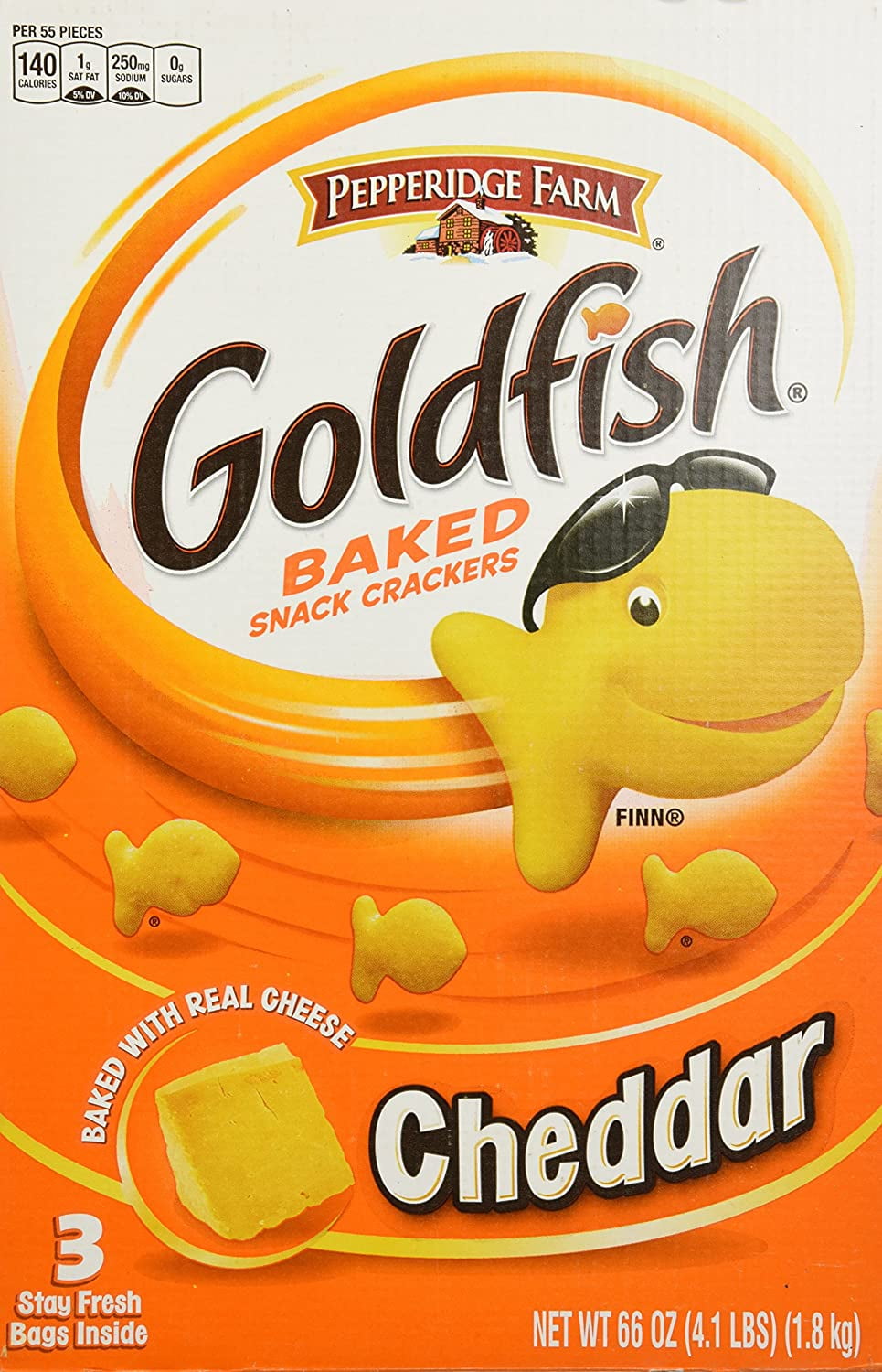 Pepperidge Farm Baked Goldfish Crackers 66oz 4 1 Lbs Walmart Com Walmart Com