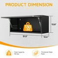 thumbnail image 5 of Metal Garage Wall Cabinet with Doors Side with Holes,13.8"H 1 Door Small Wall Hanging Tool Chest Cabinet ,Garage Storage Cabinet for Garage, Basement, Kitchen, Warehouse,Office, Bathroom-Black Gray, 5 of 9