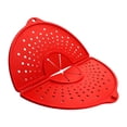 thumbnail image 2 of Protector antisalpicaduras de silicona, salvamanteles, funda para sartén, utensilios de cocina, protector antisalpicaduras plegable multiusos para Rojo, 2 of 8
