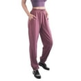 thumbnail image 2 of Women's Pants Under $10 With Pockets High Rise Staright Leg Solid Color Loose Sweatpants Girdle Feet High-waisted-drying Fitness Pants Running Casual Foot Yoga Pants, 2 of 3