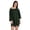 Heather Dark Green, variant on Solid Boyfriend T-Shirt Top For Women Loose Fit Long Sleep Shirt Tee
