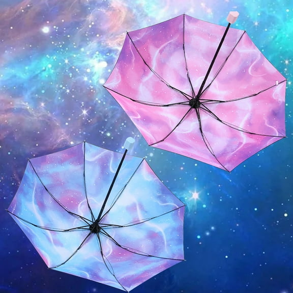 VBODN Travel Umbrella,Romantic Travel Umbrella Windproof Umbrella 99% Foldable Portable Umbrella Men & Women Umbrellas 8- Umbrella Stand