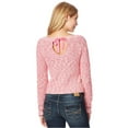 thumbnail image 2 of Aeropostale Womens Marled Knit Pullover Sweater, Pink, Juniors, Large, 2 of 3