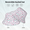thumbnail image 3 of Kll Tulips Flowers Bucket Hat for Women Men Packable Travel Beach Sun Hat Outdoor Rave Accessories Reflective Fisherman Cap, 3 of 6