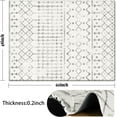 thumbnail image 2 of Office Chair Mat for Hardwood & Tile Floor,Boho Moroccan 60"x48" Computer Chair Mat for Rolling Chairs Carpet, Under Desk Non Slip Gaming Rug, Low-Pile Rubber Backing Large Protector Mat, 2 of 6
