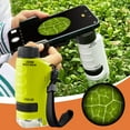 thumbnail image 4 of Microscopio de juguete portátil educativo 120x con cordón de lámpara LED Aprendizaje interactivo para niñas Verde Sunnimix microscopio de mano, 4 of 7