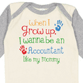 thumbnail image 4 of Inktastic Accountant Like Mommy Boys or Girls Long Sleeve Baby Bodysuit, 4 of 5