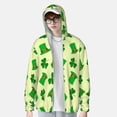 thumbnail image 2 of KLL Veste à Capuche Extérieure Protection Solaire UPF 50+ pour Hommes et Femmes Imprimé Saint-Patrick Manches Longues Pêche Randonnée Performance-TG, 2 of 7