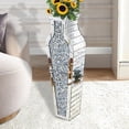 thumbnail image 7 of 27" Tall Crushed Diamond Floor Vase, Silver Large Vases for Decor Living Room, Crystal Mirrored Home Decor Vases for Dried Flower, 7 of 7