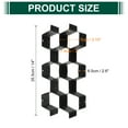 thumbnail image 2 of Uxcell 16 Pcs Separador de Cajón Plástico Ajustable Organizador Divisor para Ropa Interior Cinturón Bufanda Calcetines, Negro, 2 of 6