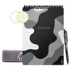 Rocketbook Flip Digital Reusable and Sustainable Spiral Notepad - Camo - Executive Size Eco-friendly Notepad (6" x 8.8") - 36 Dot-Grid and Lined Pages - 1 Pen and Microfiber Cloth Included
