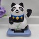 thumbnail image 2 of Adorno de panda para tablero de auto, adorno solar para auto, adorno de estatua de panda con energía solar, adorable adorno de panda para auto, figura de panda cabezón para auto, 2 of 7
