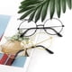 thumbnail image 3 of Gafas de estilo coreano para hombres y mujeres, gafas planas decorativas ultraligeras a la moda, espejo redondo con marco de Metal Retro, 3 of 6