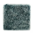 thumbnail image 2 of Moe's Large Lamb Fur Throw Pillow in Teal, 2 of 3