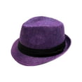thumbnail image 1 of Unisex Cool Summer Panama Fedora Trilby Hat Short Brim, 1 of 2