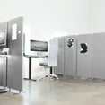 thumbnail image 2 of VIVO Gray 72 x 66 inch Privacy Panel Office Partition, Cubicle Room Divider, 2 of 8