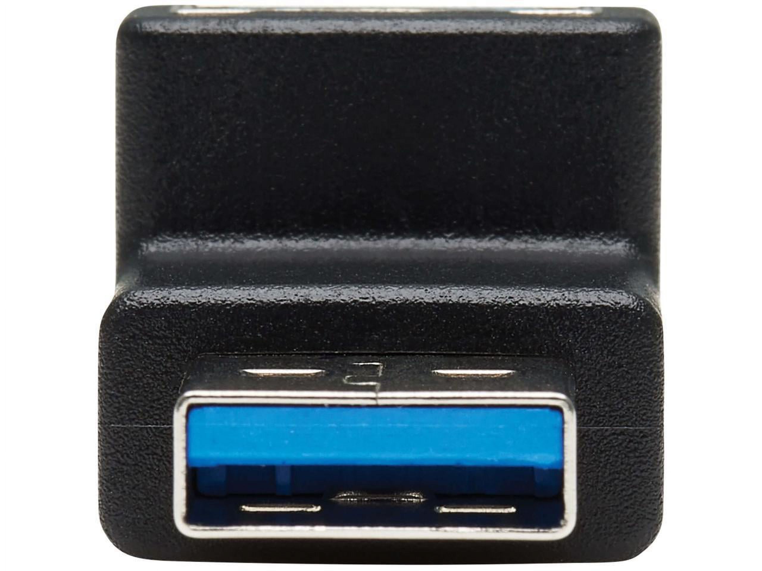Tripp Lite USB 3.0 SuperSpeed Adapter - USB-A to USB-A, M/F, Down Angle, Black - image 2 of 11