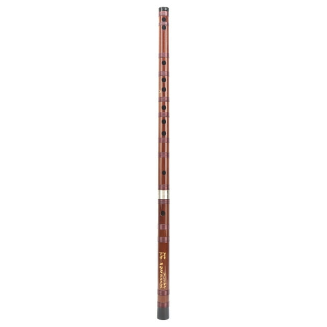 Peahefy Traditional Flute Set,C Key Bamboo Flute,C‑Key Dry Bitter Bamboo Flute Traditional Orchestral Instrument Set with Storage Box ZD‑02