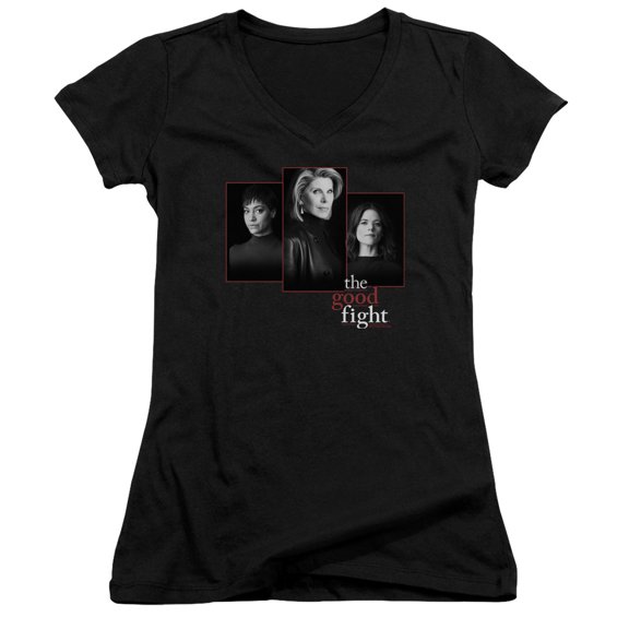 The Good Fight The Good Fight Cast Junior Women's V-Neck T-Shirt Black