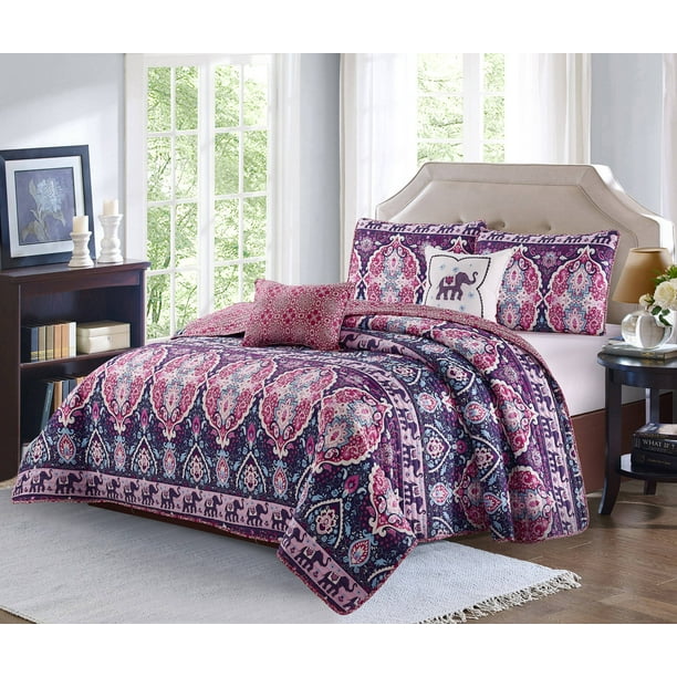 Victoria 4 piece Quilt Set Twin/TwinXL