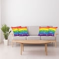 thumbnail image 4 of Ambesonne Rainbow Throw Pillow Cover 4 Pack, Gay Pride Flag Dots, 20", Multicolor, 4 of 5