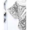 thumbnail image 6 of iiniim Kids Girls Mermaid Outfits Short Flutter Sleeves Sparkly Sequins Top for Halloween Carnival Theme Party, 6 of 7