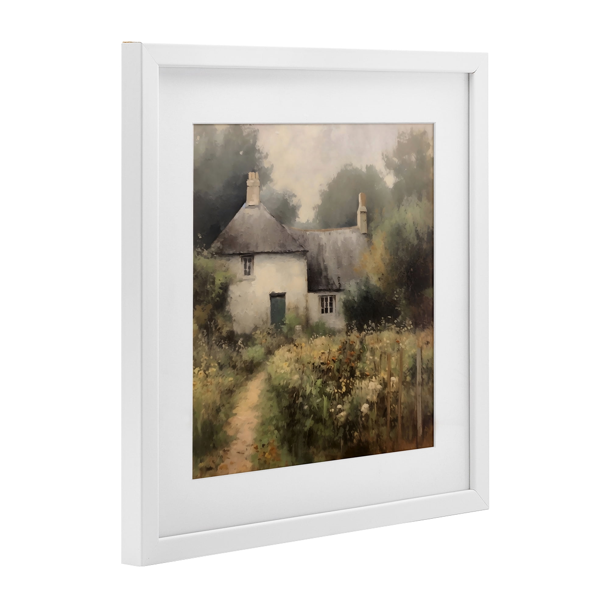 Stupell Industries Cottage Comfort in Summer Garden White Framed Print Under Glass, design by Creative Studio